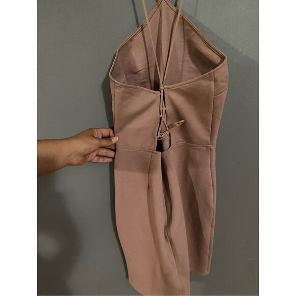 Tobi The Low Down Marsala Bodycon Dress Size Large - Picture 8 of 9